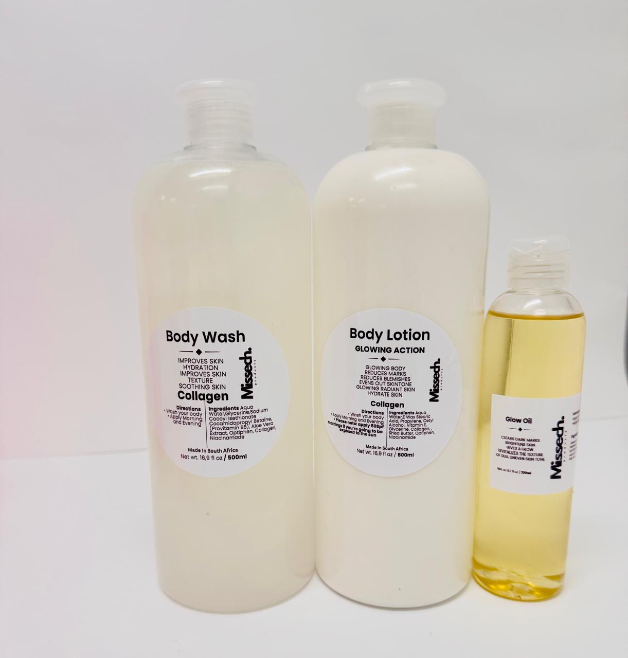 Glow Body Set 1Litre (Collagen)