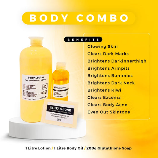 1L Body Brightening Set with Soap