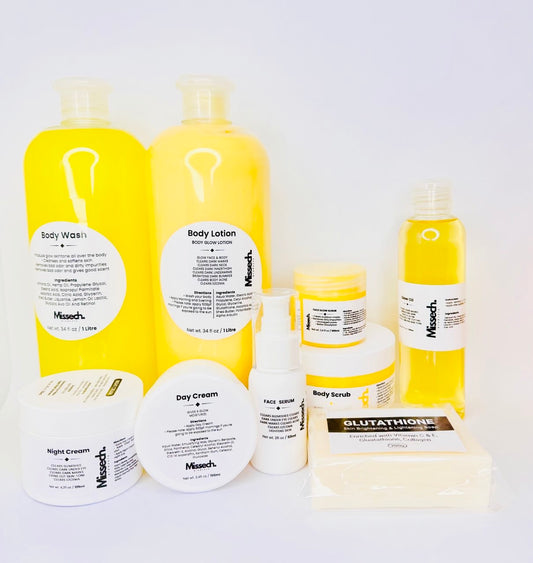 Brightening: Glow  & Body Full Set & Body Scrub